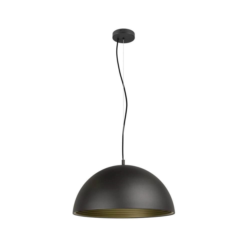 Design pendant lamp Forchini M 50 black with gold Ø 50cm SLV 4024163298629