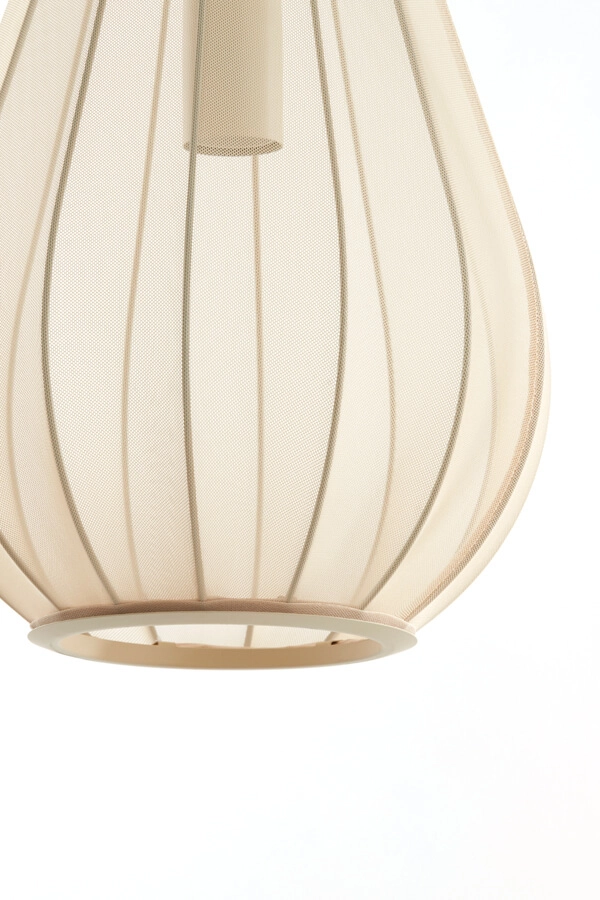 Japandi pendant lamp Itela 3-light cream 80cm Light & Living 8717807702779