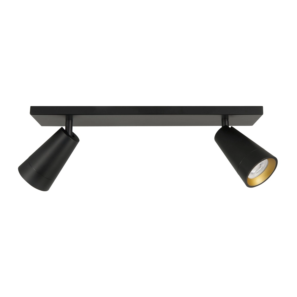 Mockery Petunia black with gold 2-light straight