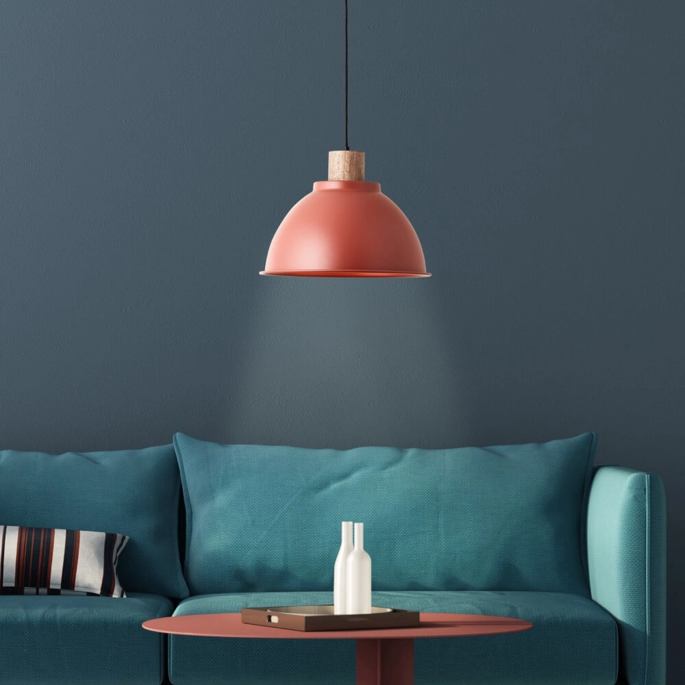 Pendant lamp Erena Ø 38cm red Brilliant 4004353413063