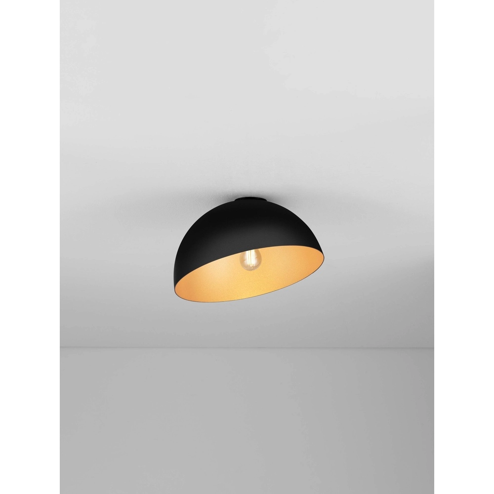 Ceiling lamp Onia black with gold Ø 29cm