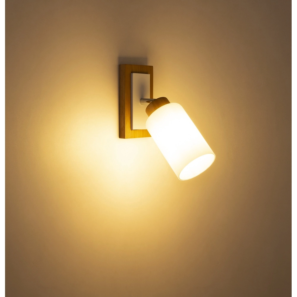 Wall light Rowena wood Globo 9007371589357
