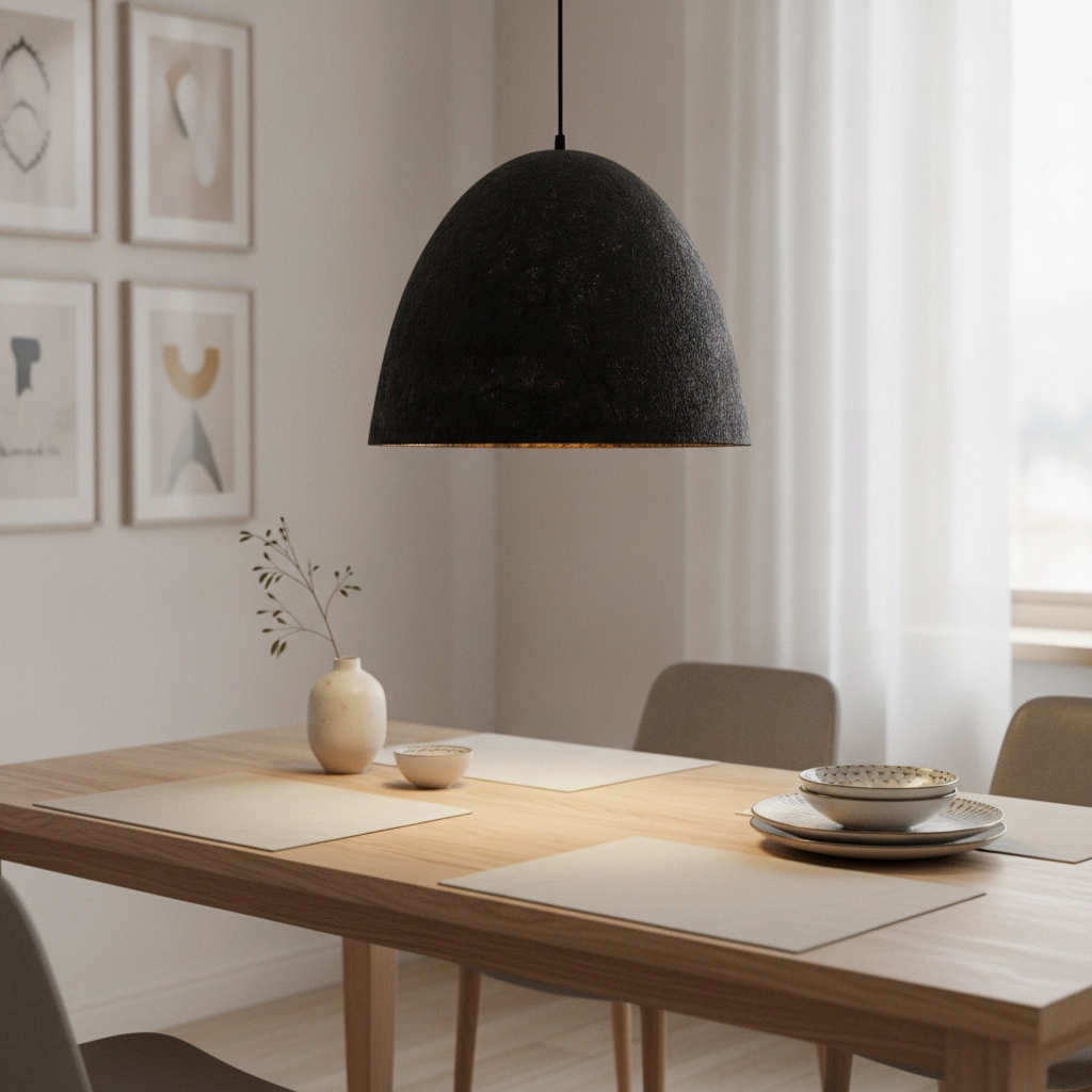 Pendant lamp Solis black Ø 50cm