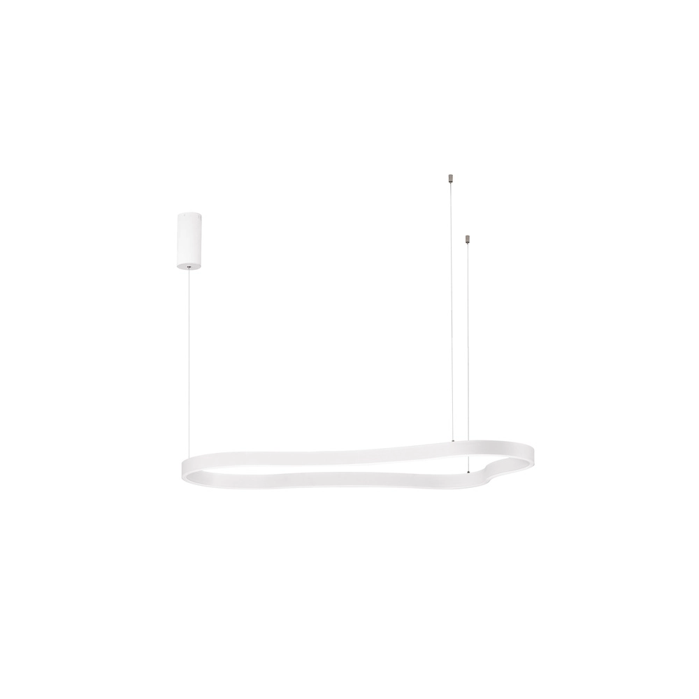 Natural shape pendant lamp Dussa white 120cm Lyora 5212017463067