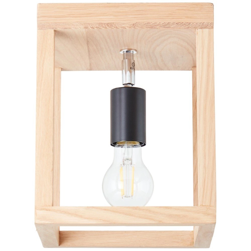Wooden ceiling lamp Nerea display case wood Brilliant 4004353393617