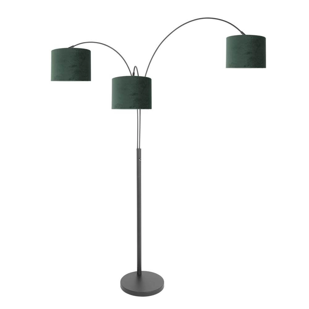 Floor lamp Sparkled Light black with green caps Steinhauer 8712746173611