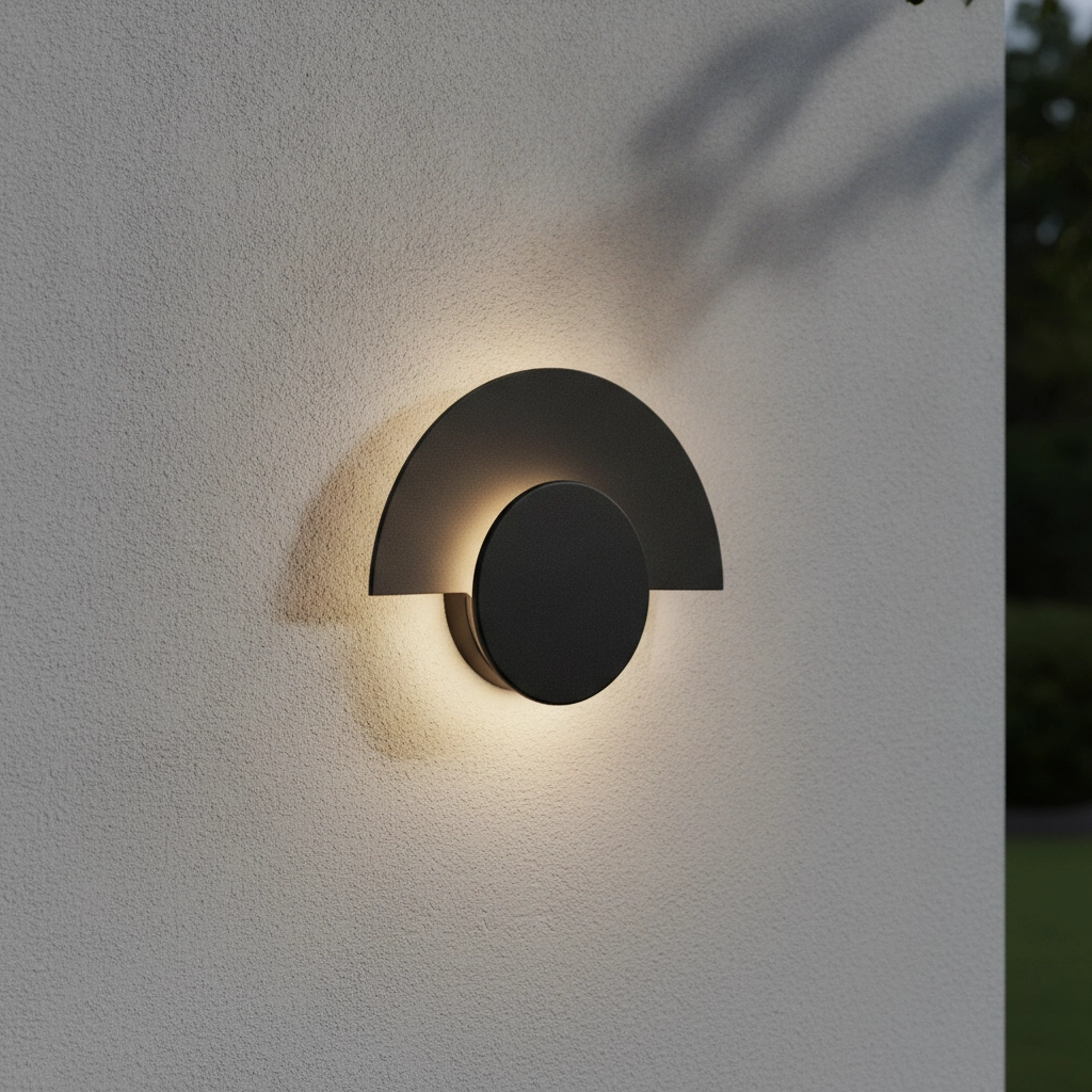 Modern wall lamp Gloo black - 3000K