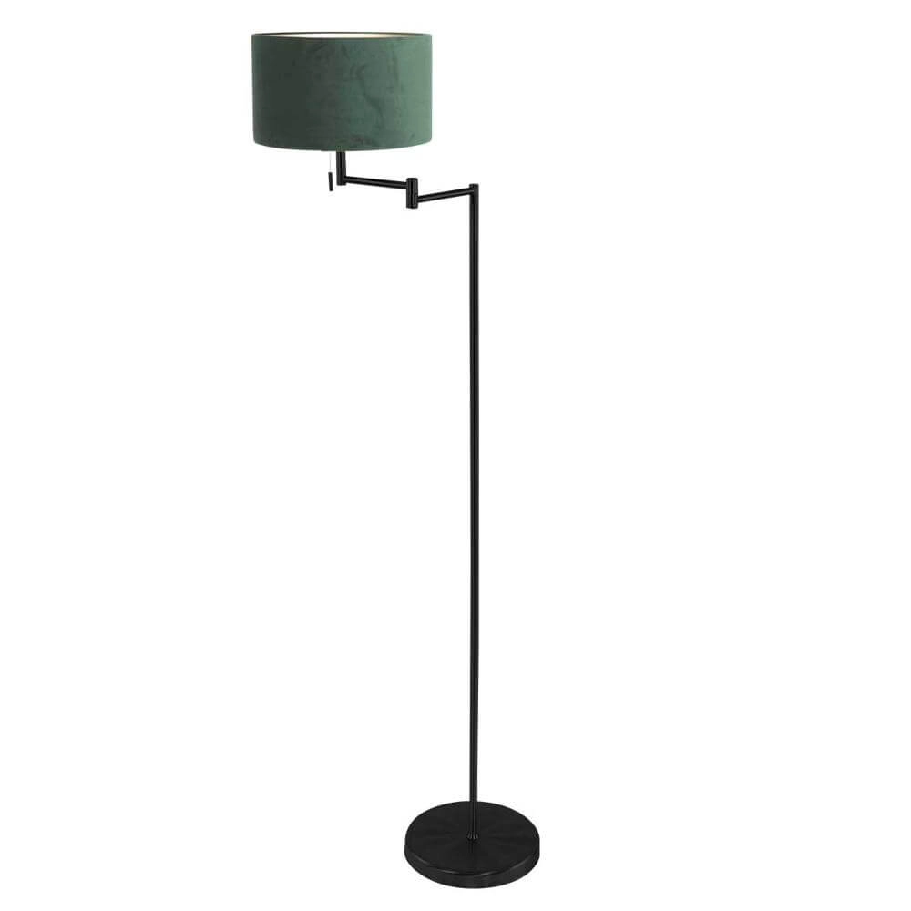Floor lamp Bella black with green hood Steinhauer 8712746174649