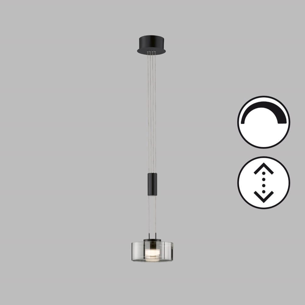 Hanging lamp Lavin black Fischer & Honsel 4003694610940