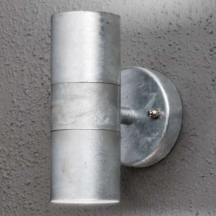 Wall spotlight Modena Up - Down 2-light 17cm zinc grey KonstSmide 7318307571325