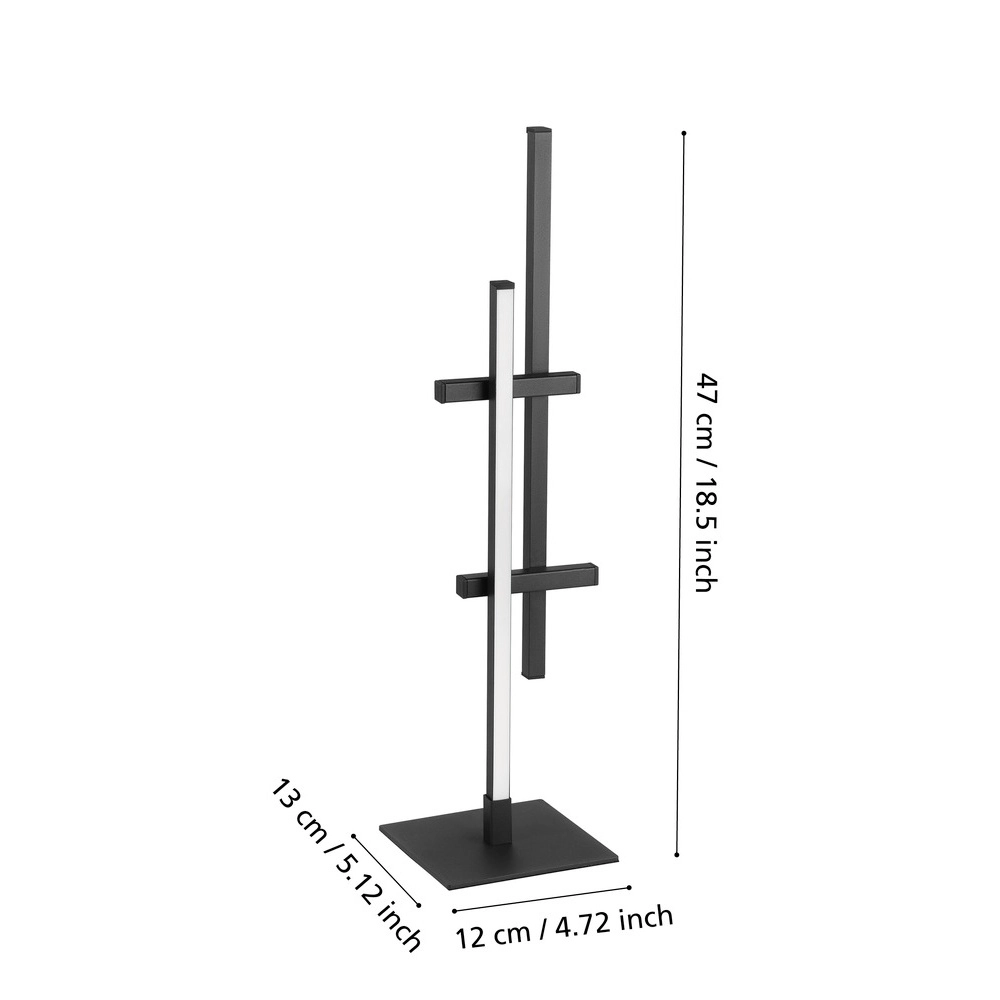 Design table lamp Trepiliano black Eglo 9008606356690