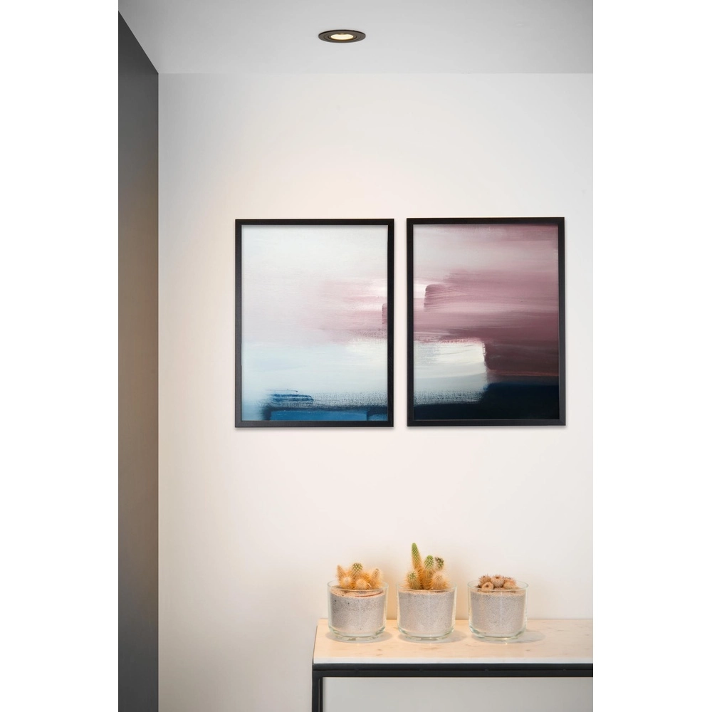 Recessed spotlight Tube black Ø 9,2cm Lucide 5411212221308