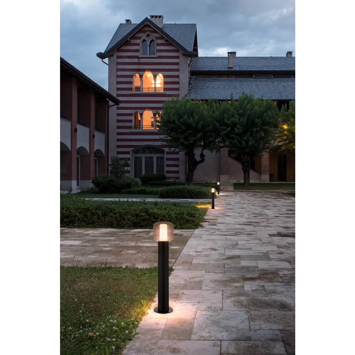 Design standing outdoor lamp Ovalisk 75cm anthracite SLV 4024163248303