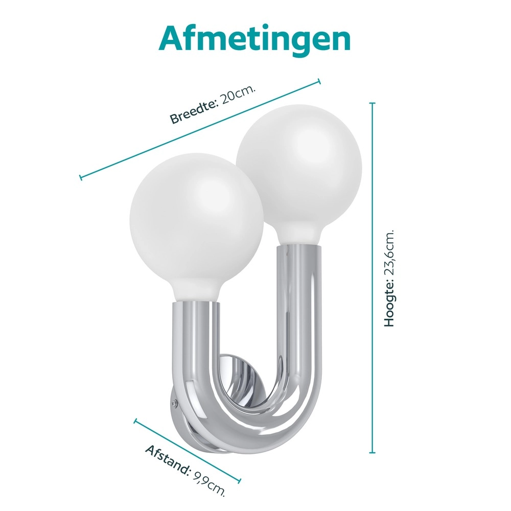 Design wall lamp Mellili chrome Eglo 9008606406685