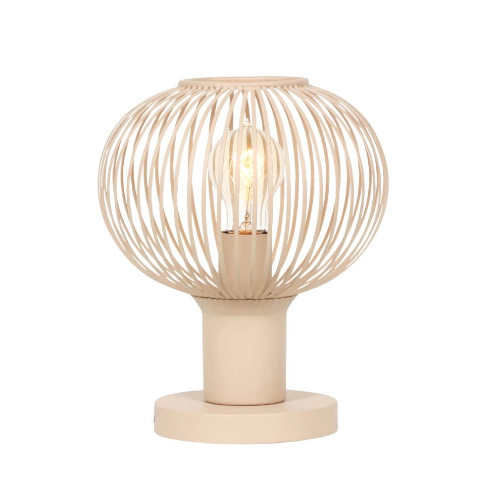 Wire table lamp Gila Ø 23cm - sand Trio 4017807629088