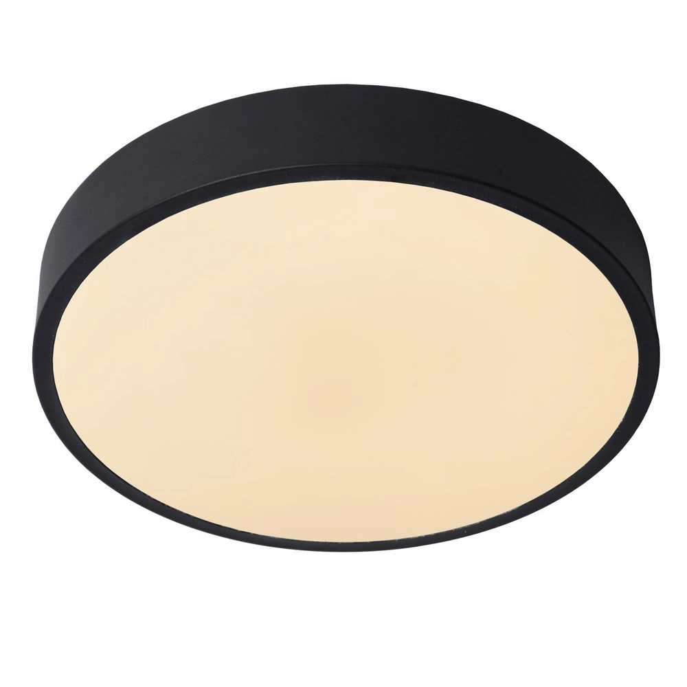 Ceiling light Unar Ø 30cm - 2700K - black Lucide 5411212791870