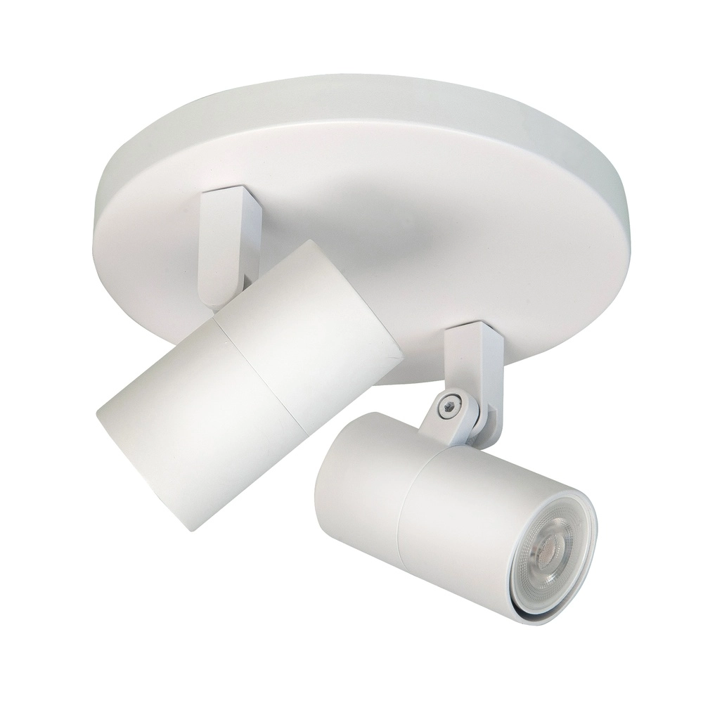 White surface-mounted spotlight Piccolo 2-light