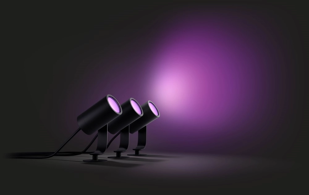 Garden spotlight set Hue Lily 24 volt - with 3 spots Philips 8718696167960