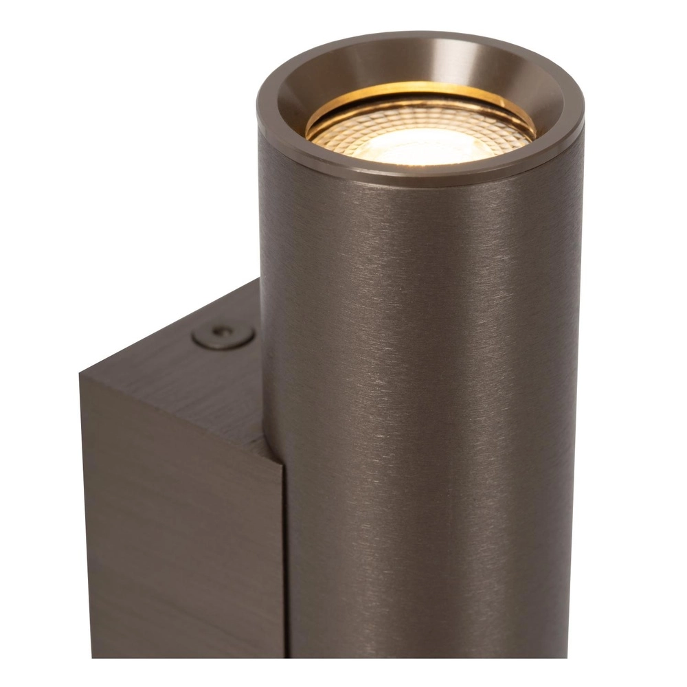 Up & downlight Dupla coffee brown mini GU10 Lucide 5411212094063