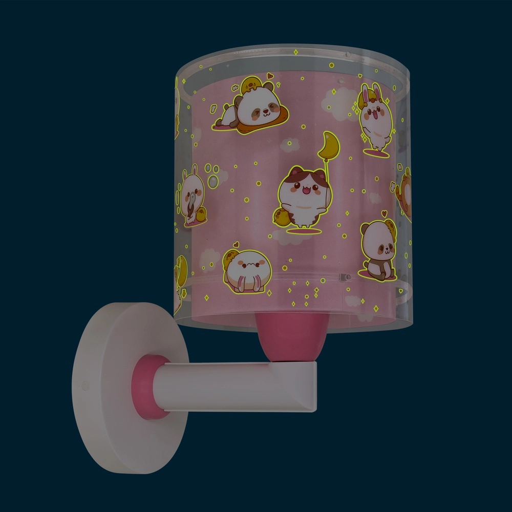 Children's wall lamp Kawaii Friends Pink glow in the dark Dalber 8420406002224