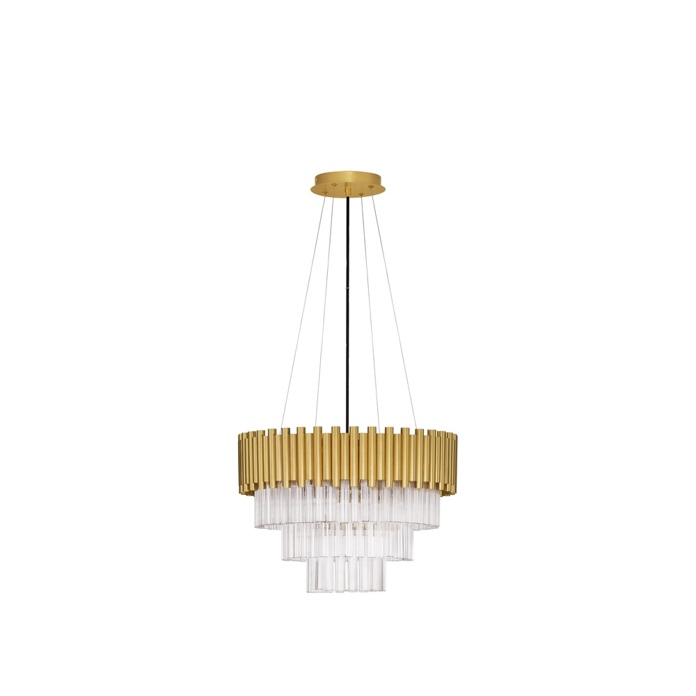 Pendant lamp Magnolia gold with crystal Ø 50cm Lyora 5212017435026