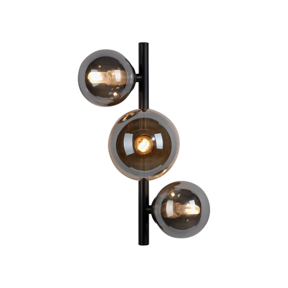 Black wall lamp Popsicle 3-light Paul Neuhaus 4012248375501