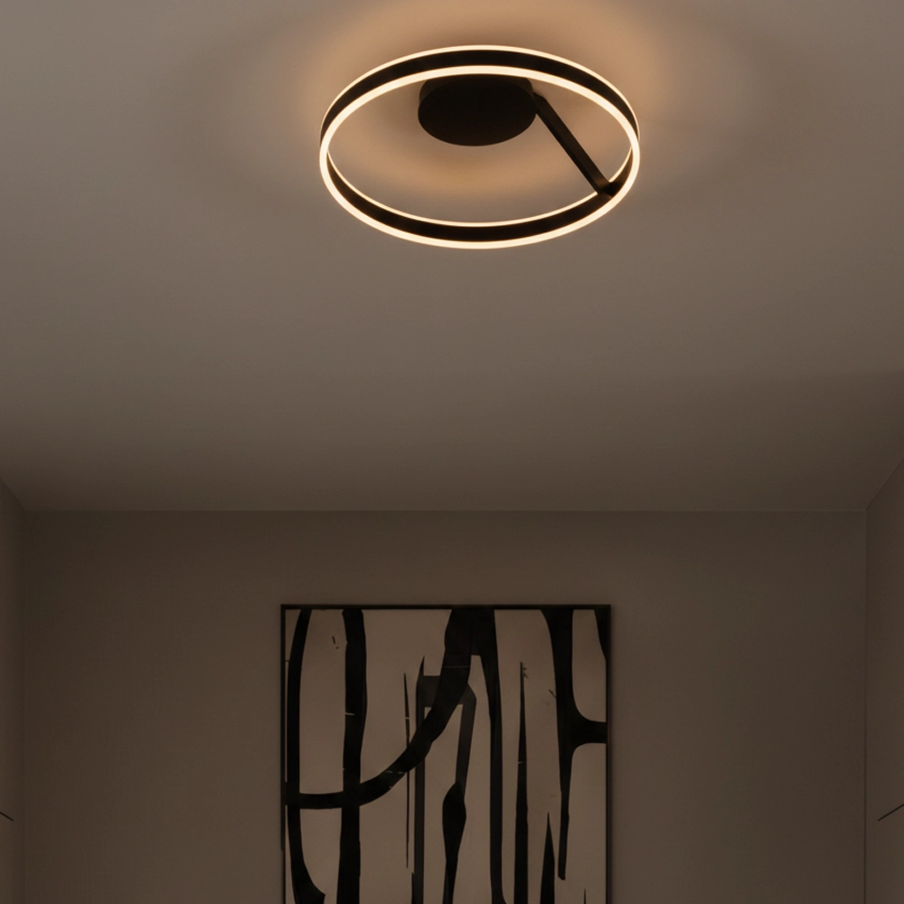 Ceiling lamp Bianco black Ø 60cm