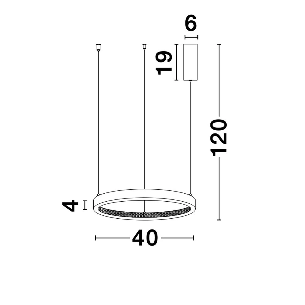 Pendant lamp Preston gold Ø 40cm Lyora 5212017424068