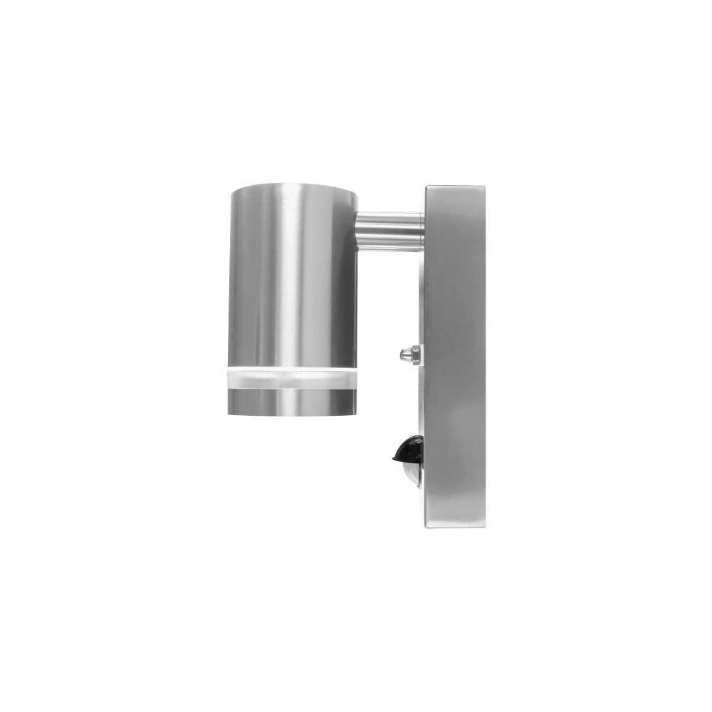 Wall spotlight with sensor Opden Stainless steel - 1x GU10 Lyora 5055788285632