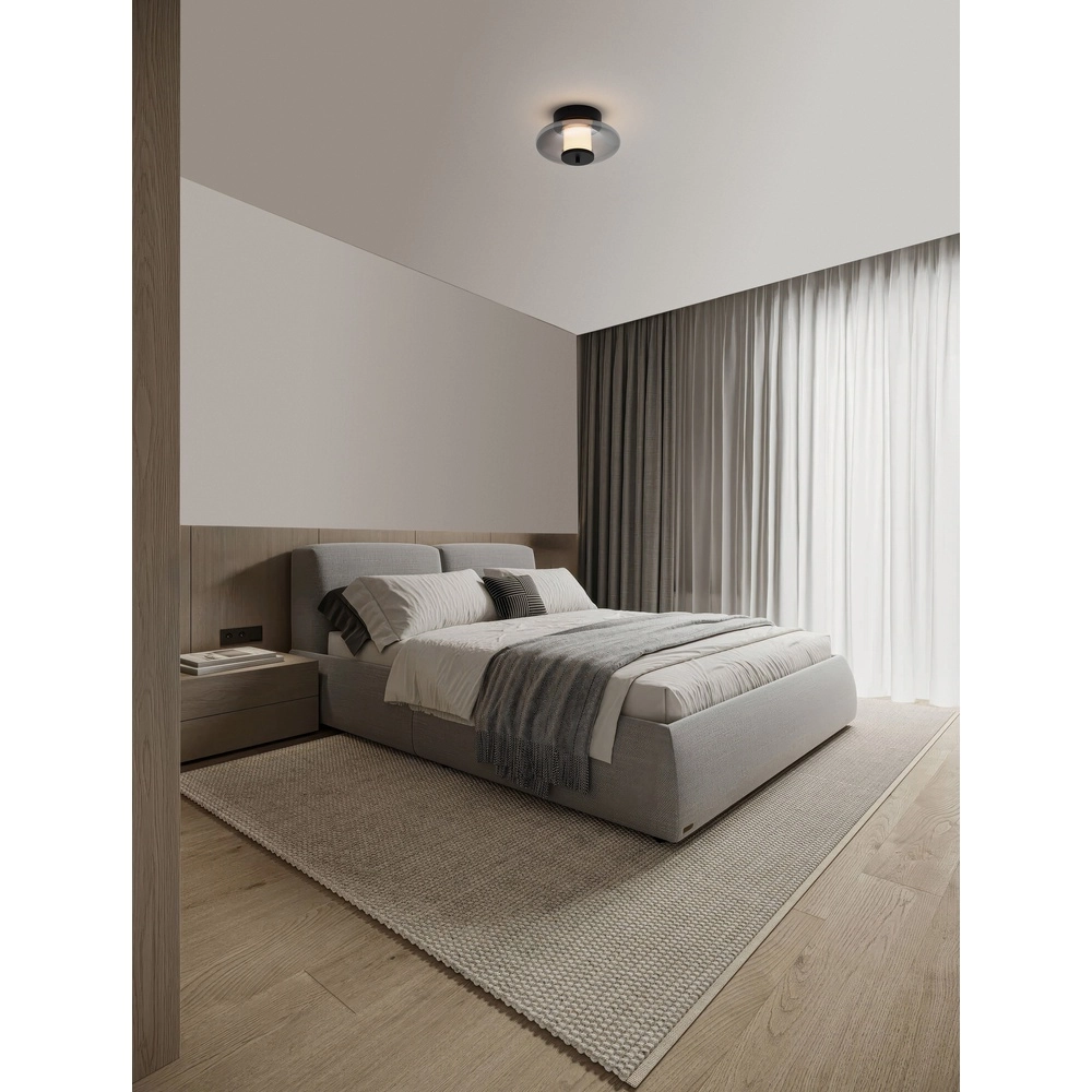 Modern ceiling lamp Ballet black Ø 26cm