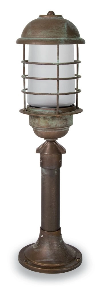 Floor lamp Torcia S - aged brass