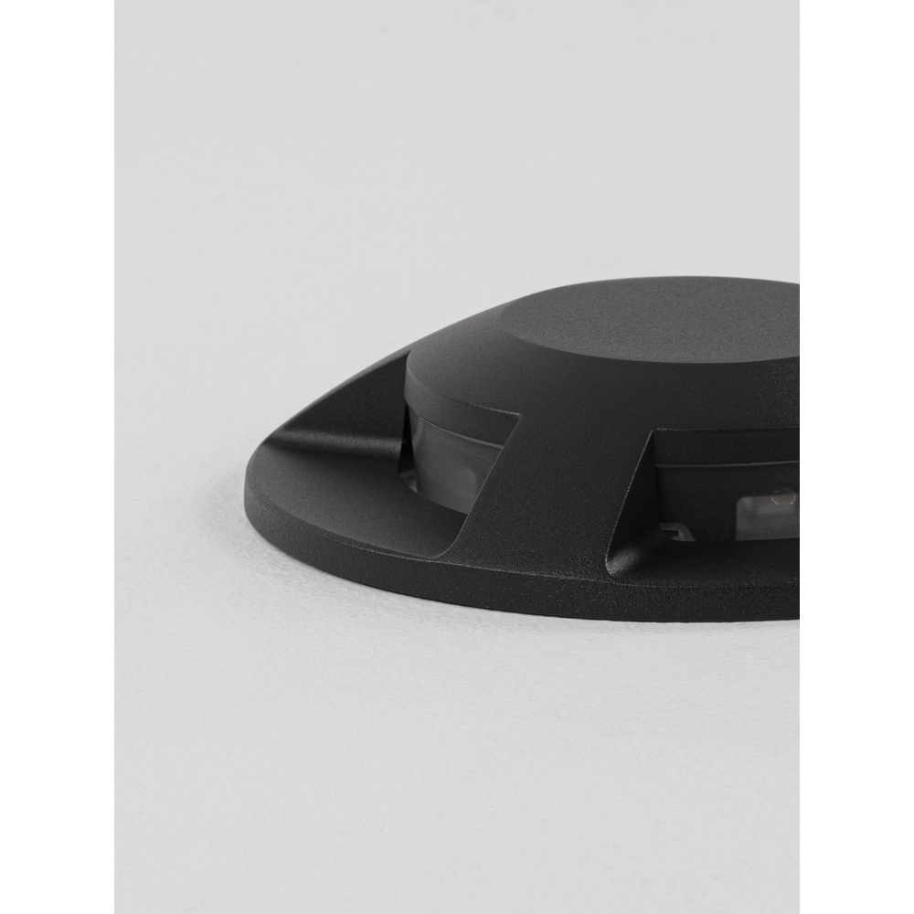 Flat surface-mounted ground spot Grado black - 13W Lyora 5212017497918