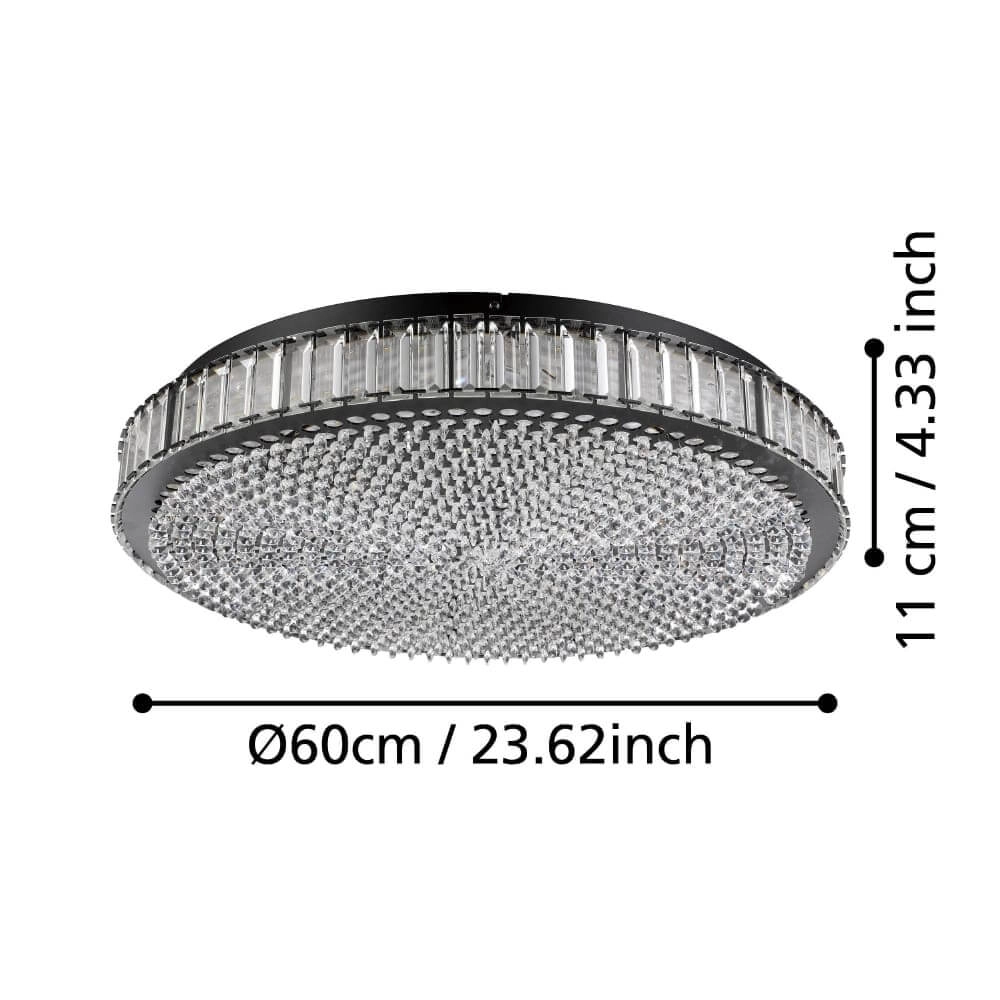 Crystal ceiling lamp Balparda Ø 61cm Stars of Light 9008606240937