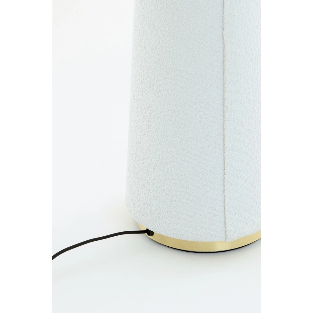 Floor lamp Devia Ø 50cm - bouclé - beige Light & Living 8717807759513