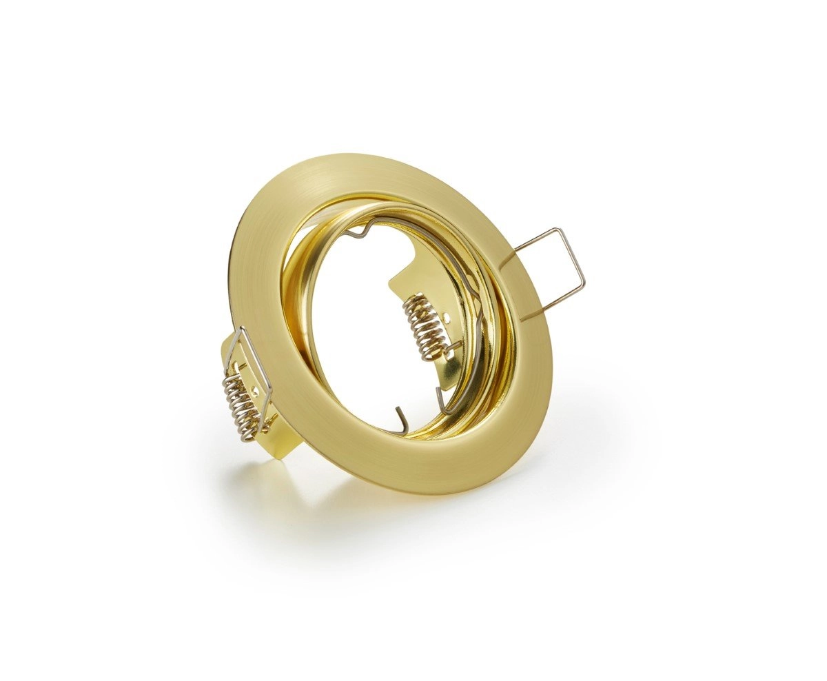 Round recessed spotlight Jura GU10 8.3cm gold Trio 4017807376326