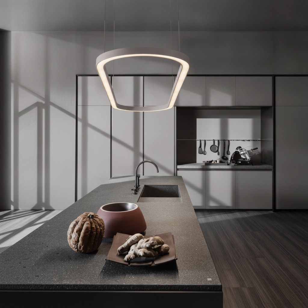 Oval pendant lamp Cuppe white