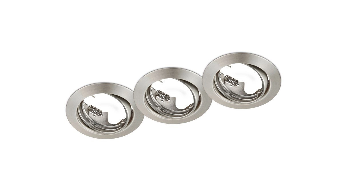 Downlight Jura (3x) GU10 8.3cm metal gray