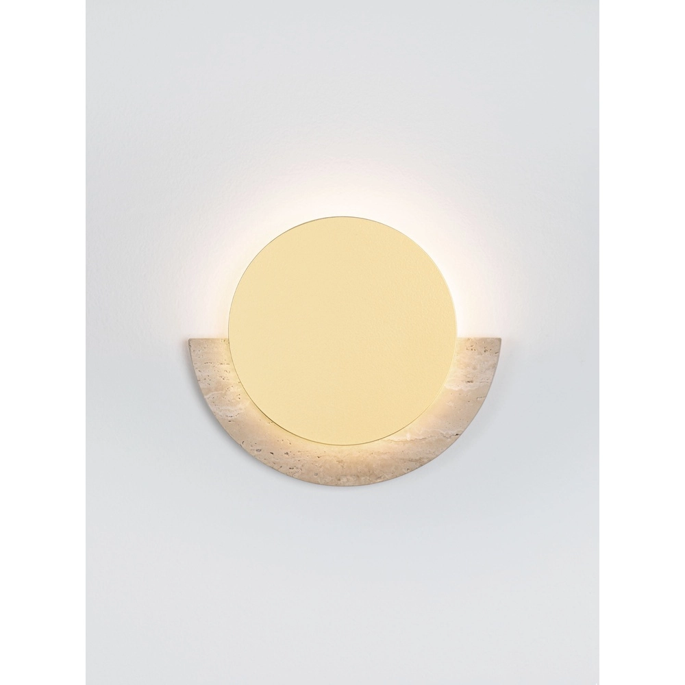 Design wall lamp Molli travertine Ø 17cm Lyora 5212063501300