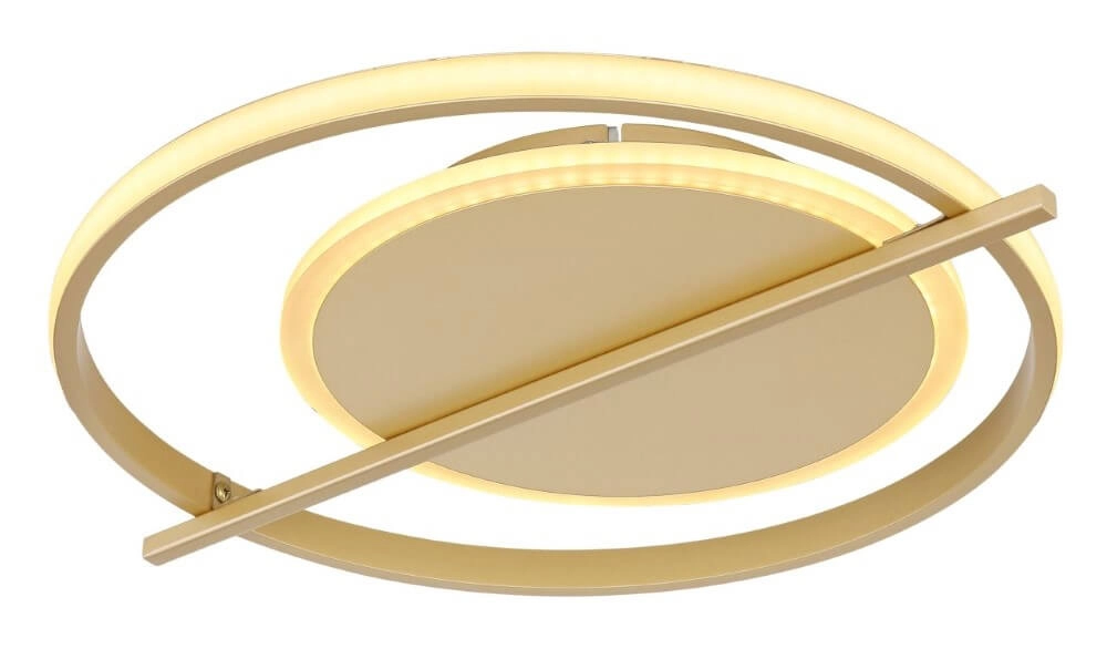 Golden ceiling lamp Reball round