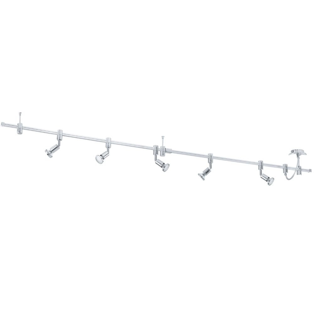 LED ceiling spot Vilanova 5x3w - 3000K - 200cm chrome