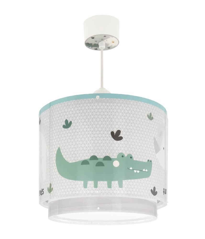 Children's room pendant lamp Rhino & Croco Ø 26cm Dalber 8420406002729