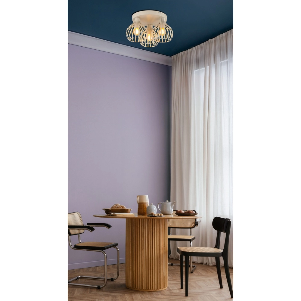 Ceiling lamp 3-lights Mateo sand brown Globo 9007371575244