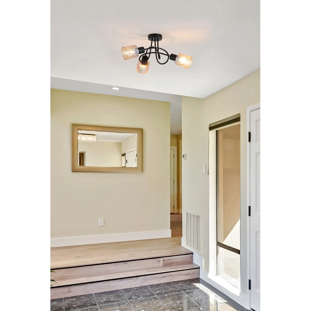 Ceiling lamp Knot black 5-lights Searchlight 5053423301969