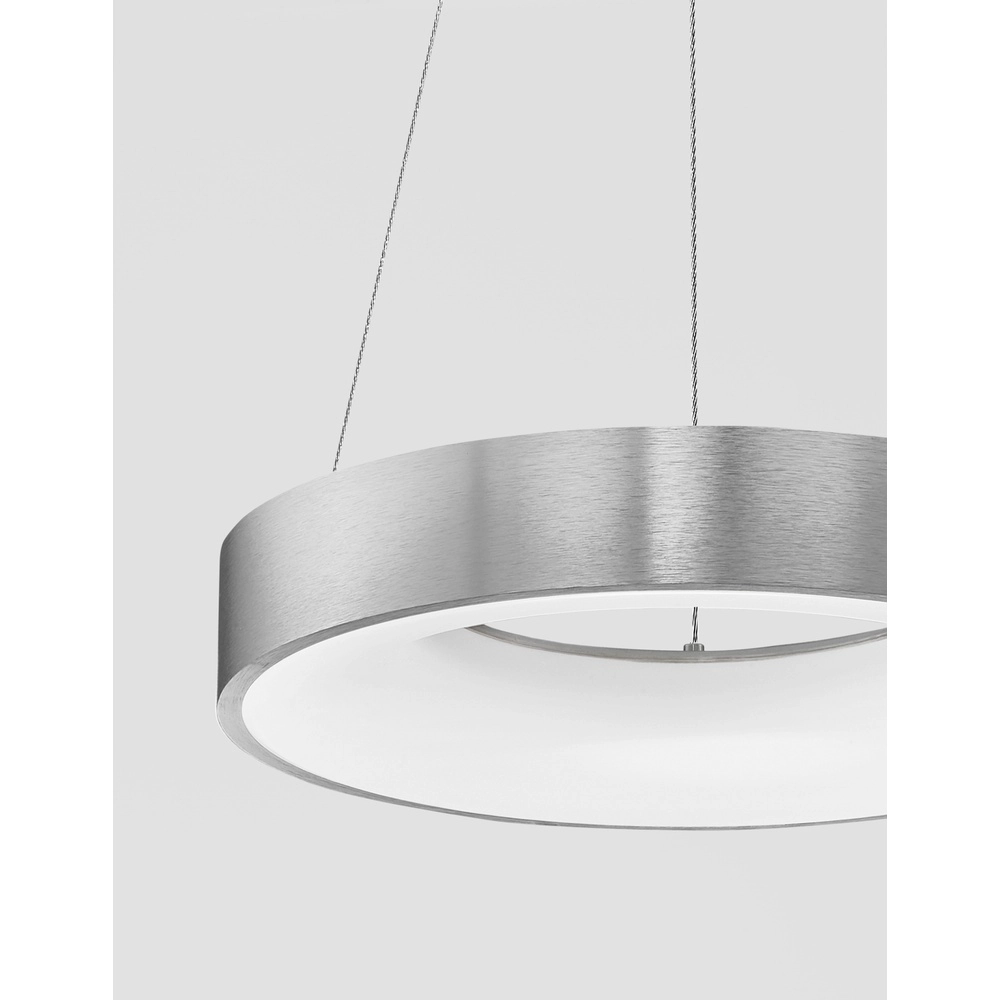 Pendant lamp Rando Thin silver grey Ø 38cm Lyora 5212017420183