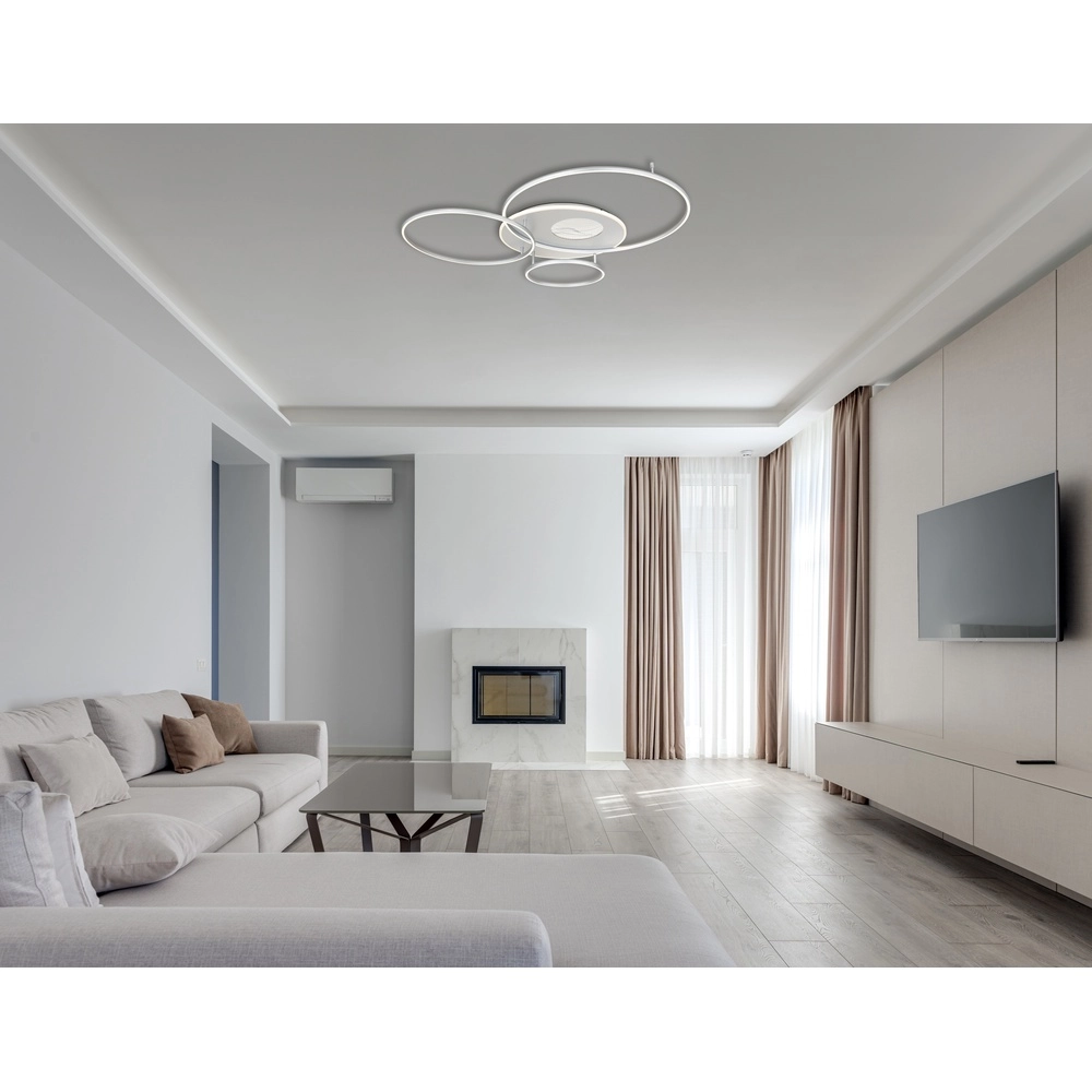 Ceiling lamp Invertina silver grey 126cm Globo 9007371450015