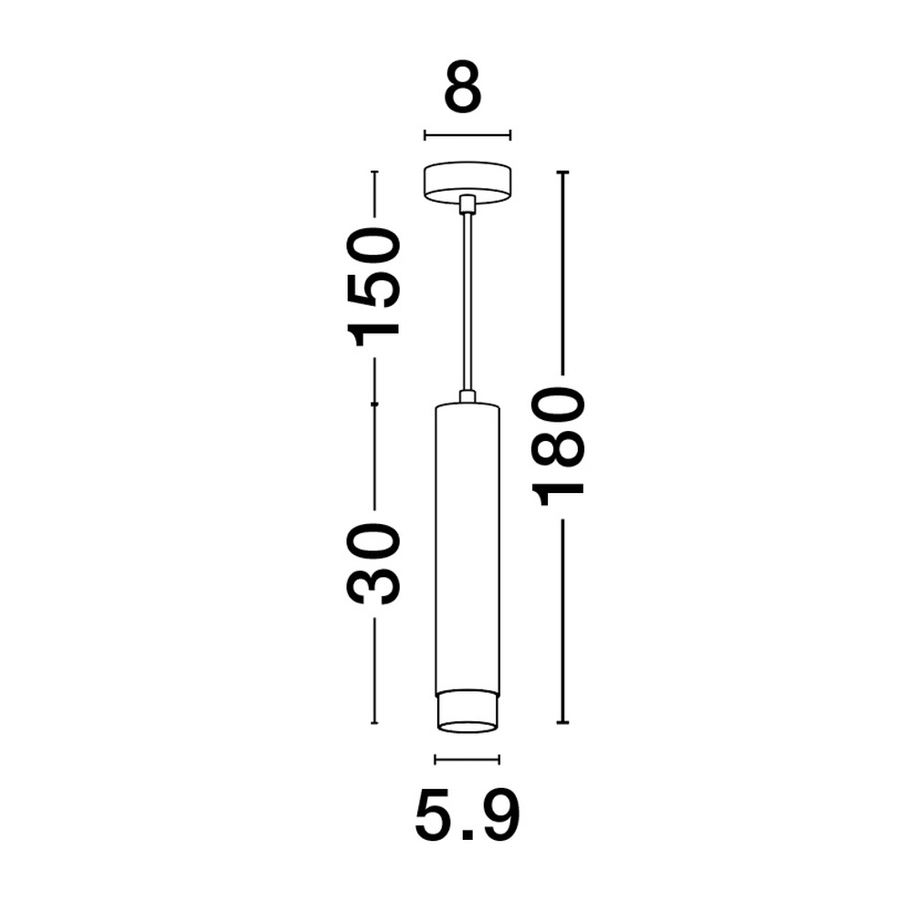 Pendant lamp Pongo M single 30cm black with gold Lyora 5212017430328