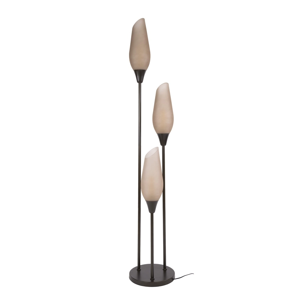 Glass floor lamp Cocoon 3x E27 - 168cm - frosted glass Lyora 8716803511873