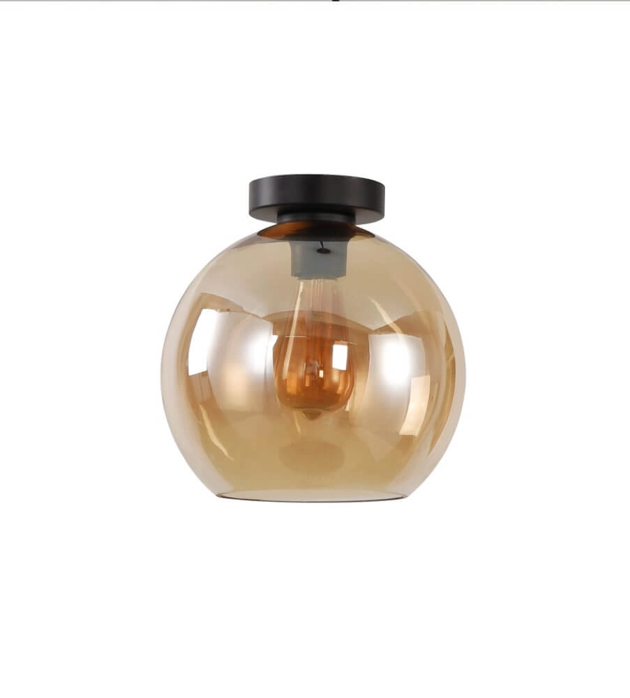 Ceiling light Marino with amber glass Ø 25cm Artdelight 8719831737703