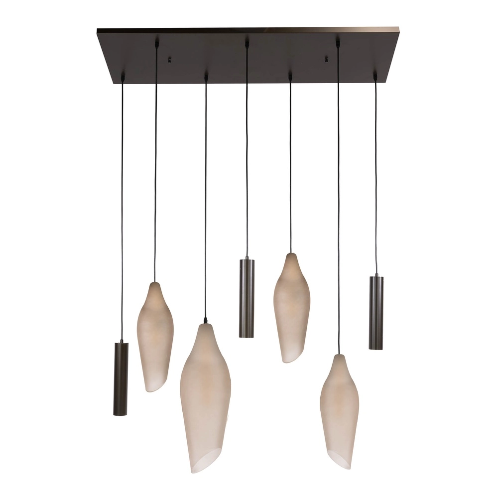 Stylish pendant lamp Cocoon with frosted glass Lyora 8716803511934