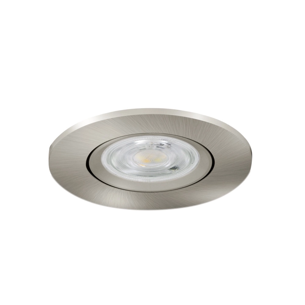 Recessed spotlight Barranco nickel Ø 8.4cm IP44 - 3000K Eglo 9008606359172